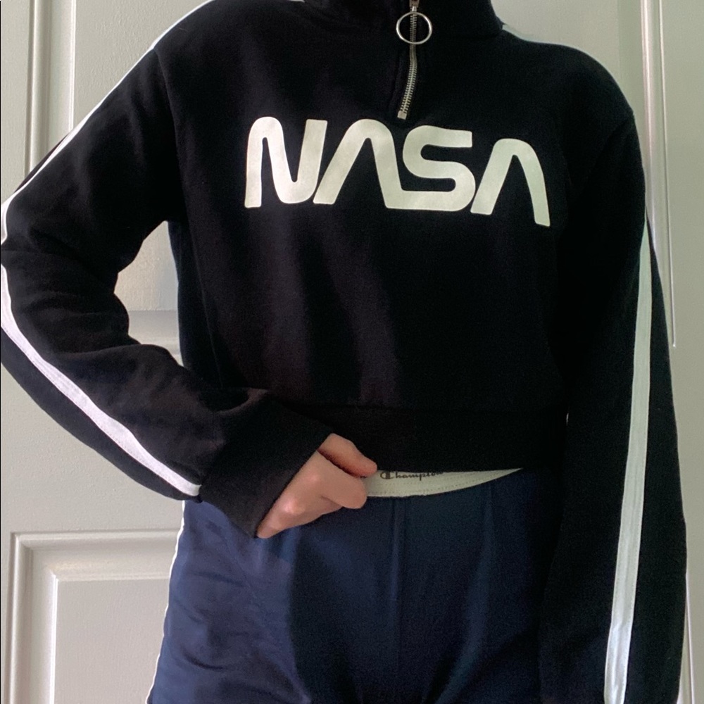 NASA 1/4 Zip Cropped